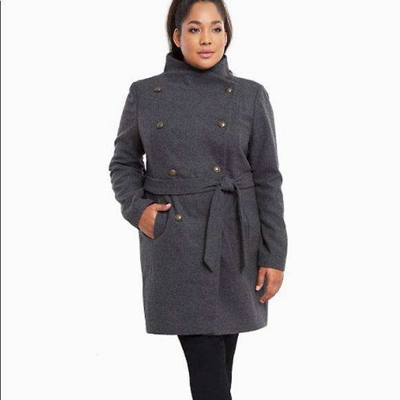 Torrid funnel neck coat size 4 - Picture 4 of 4